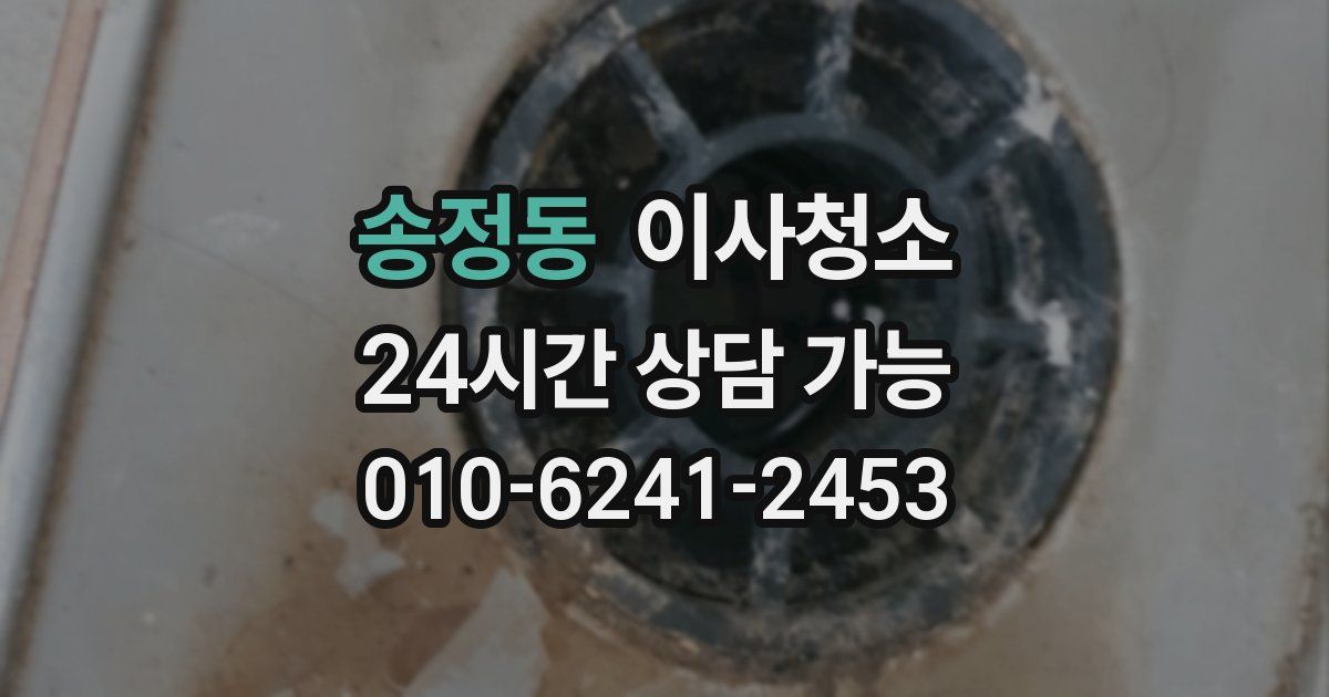 송정동 입주청소