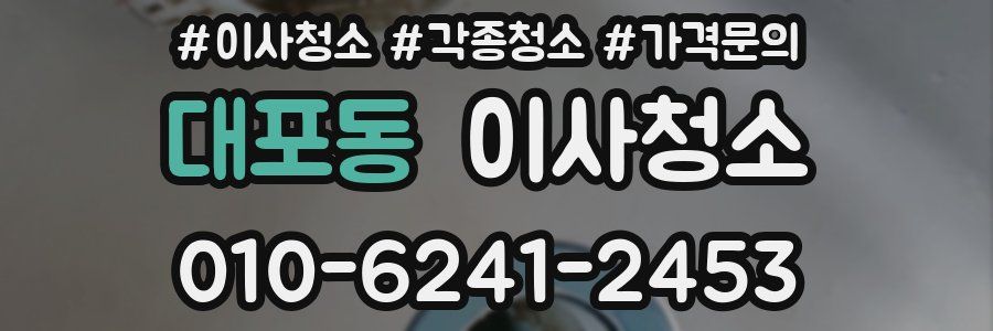 대포동 이사청소