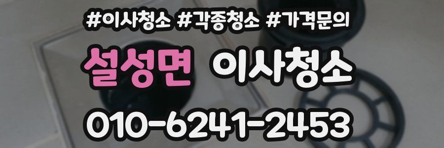 설성면 이사청소