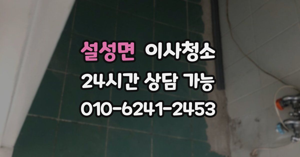 설성면 입주청소