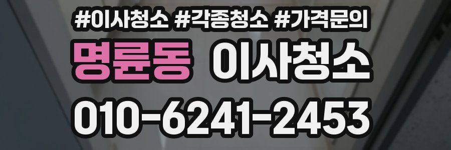 명륜동 이사청소