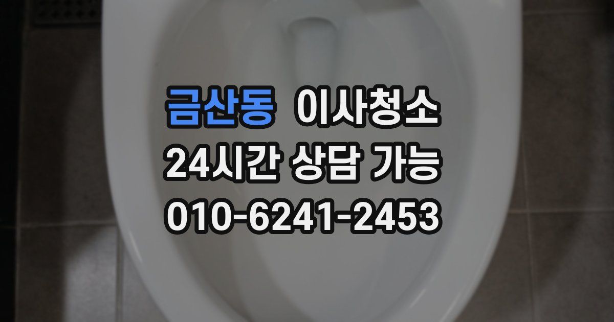 금산동 입주청소