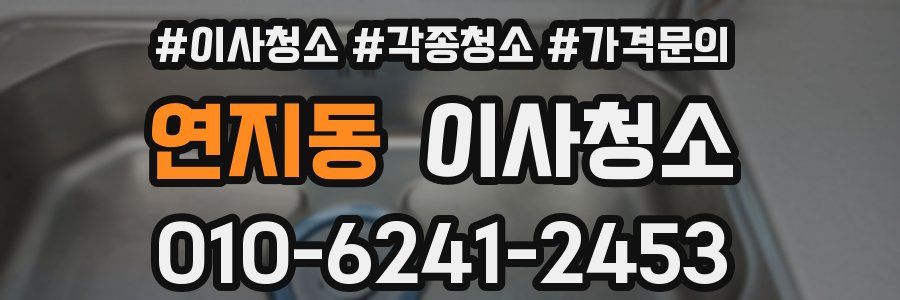 연지동 이사청소