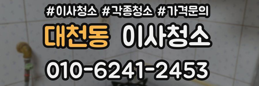 대천동 이사청소