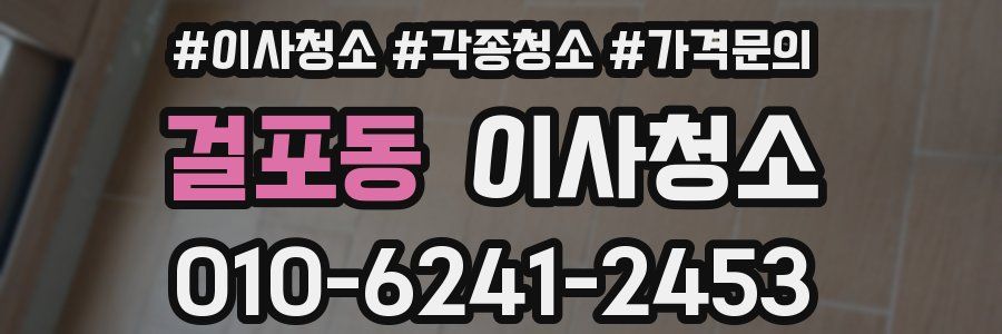 걸포동 이사청소