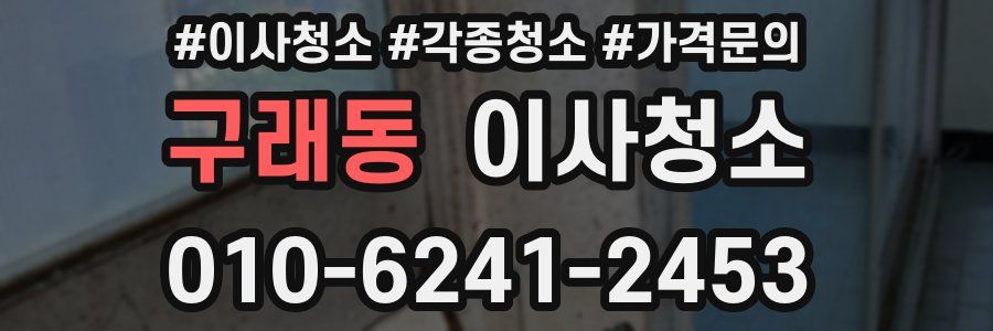 구래동 이사청소