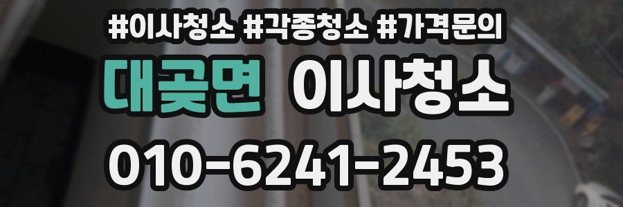 대곶면 이사청소