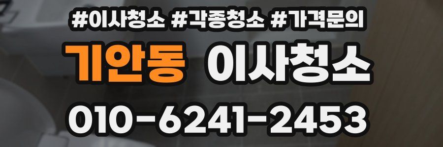 기안동 이사청소