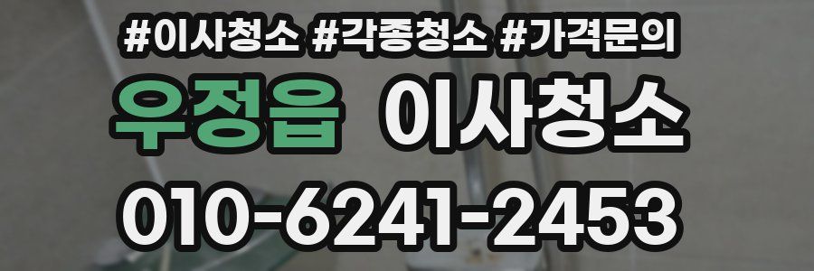 우정읍 이사청소