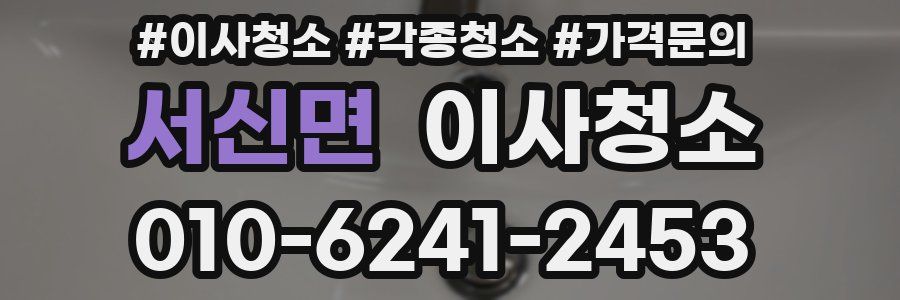 서신면 이사청소