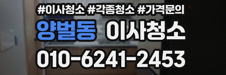 양벌동 이사청소