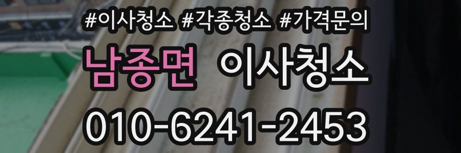 남종면 이사청소