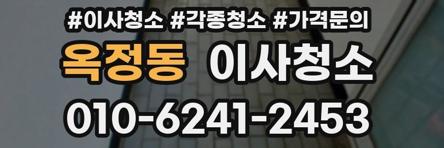 옥정동 이사청소