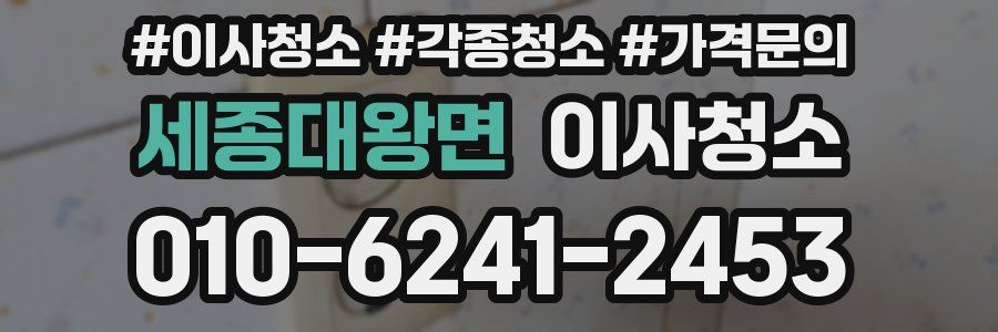 세종대왕면 이사청소