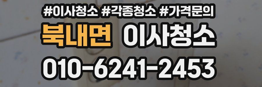 북내면 이사청소