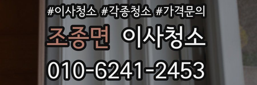 조종면 이사청소