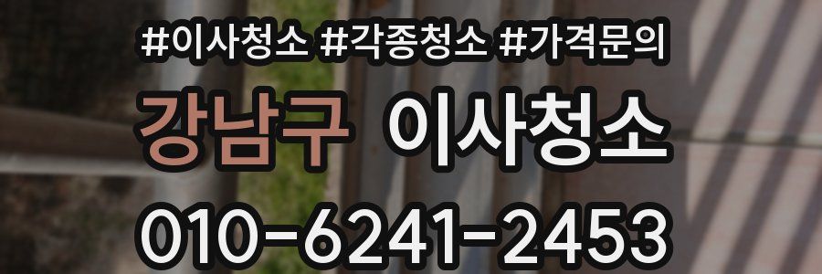 강남구 이사청소