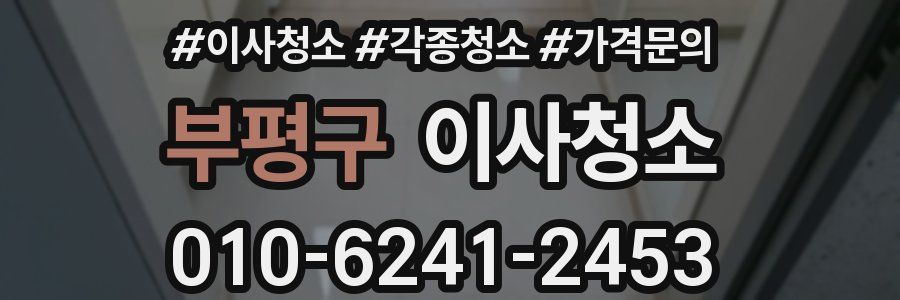 부평구 이사청소