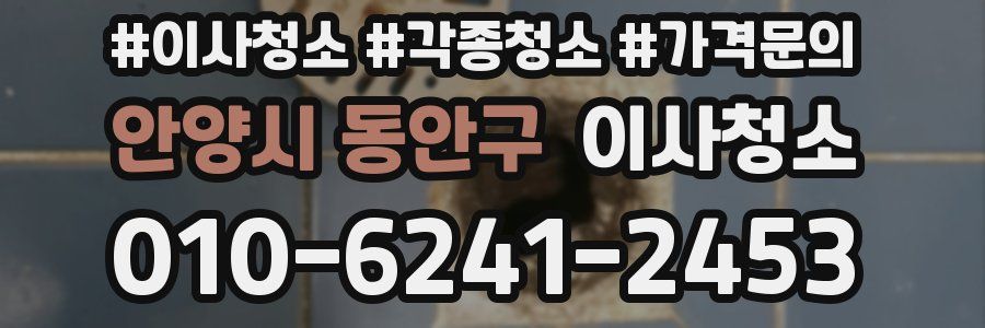 안양시 동안구 이사청소