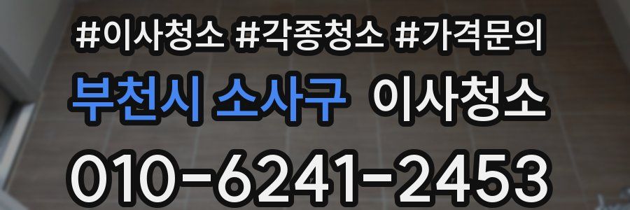 부천시 소사구 이사청소