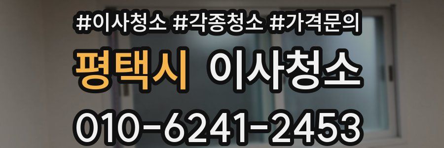 평택시 이사청소