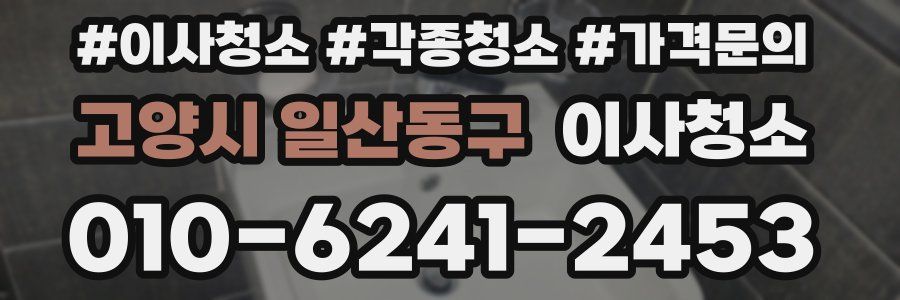 고양시 일산동구 이사청소