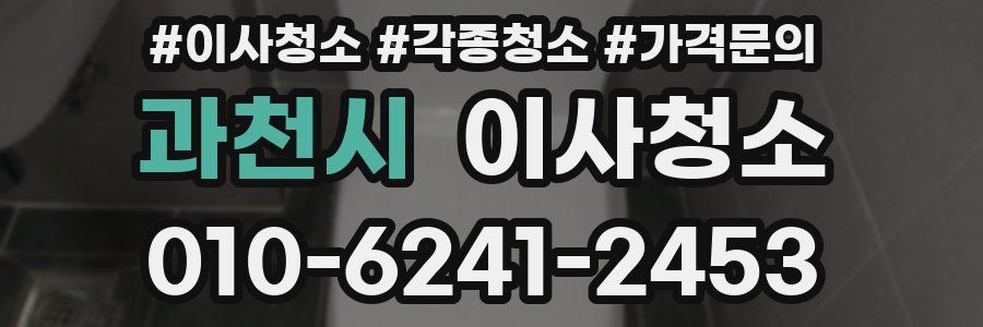 과천시 이사청소