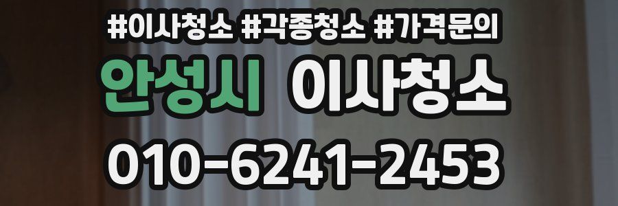 안성시 이사청소