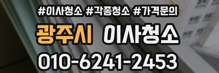 광주시 이사청소