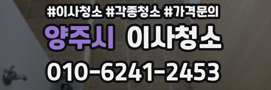 양주시 이사청소