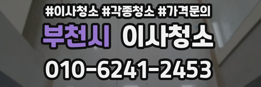 부천시 이사청소