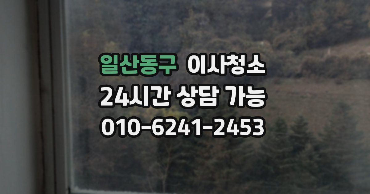 일산동구 입주청소