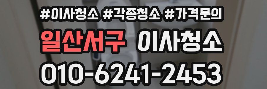 일산서구 이사청소