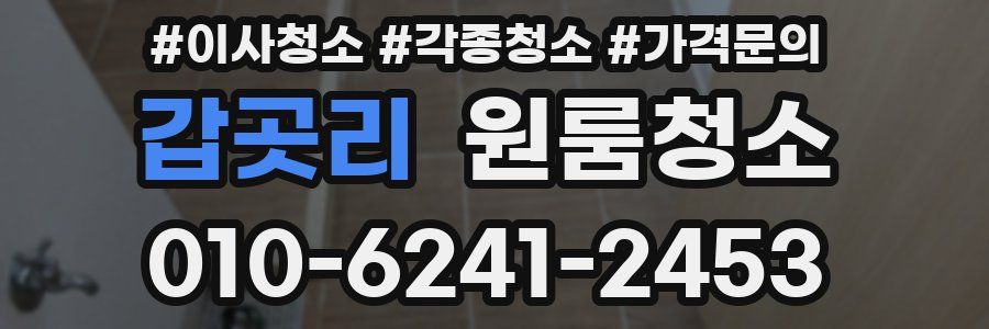 갑곳리 이사청소