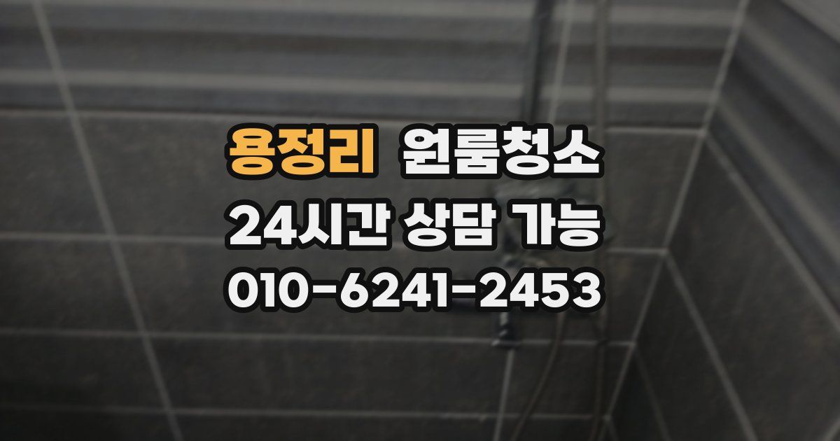 용정리 입주청소