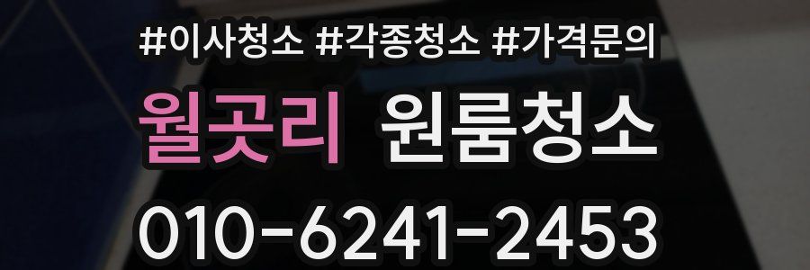 월곳리 이사청소