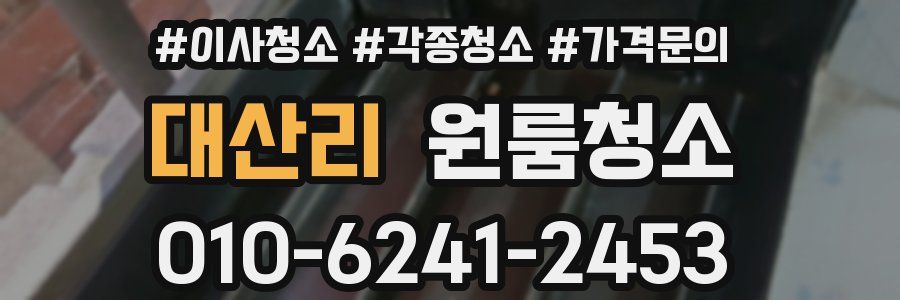 대산리 이사청소