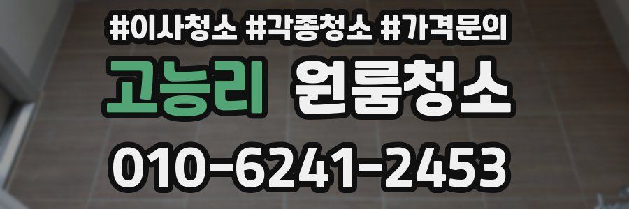 고능리 이사청소