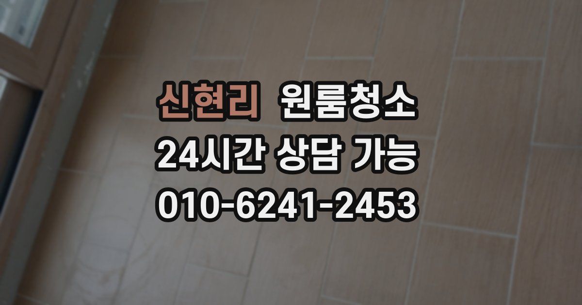 신현리 입주청소