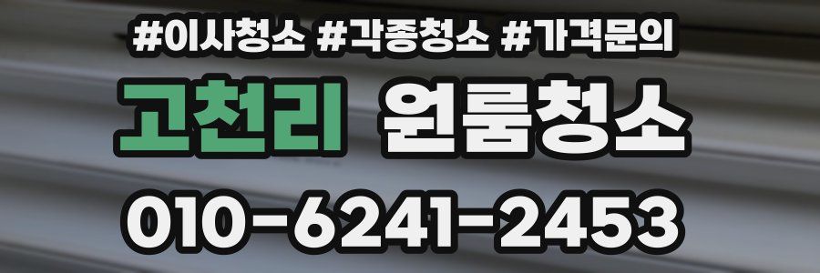 고천리 이사청소