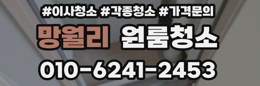 망월리 이사청소