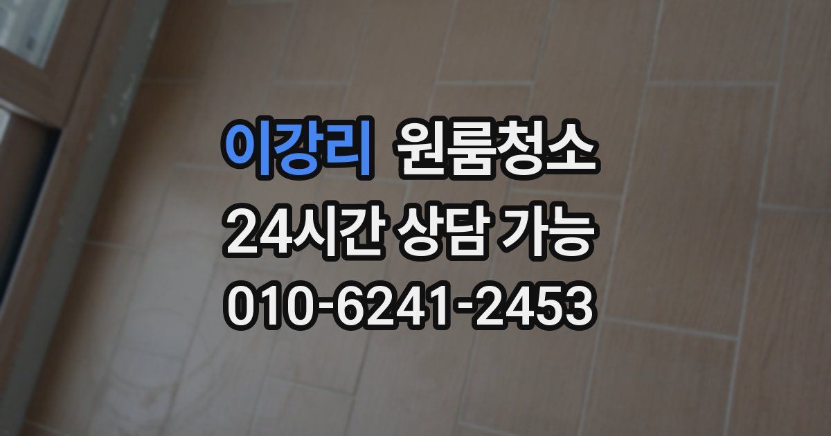 이강리 입주청소