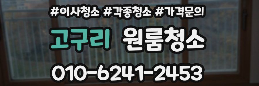 고구리 이사청소