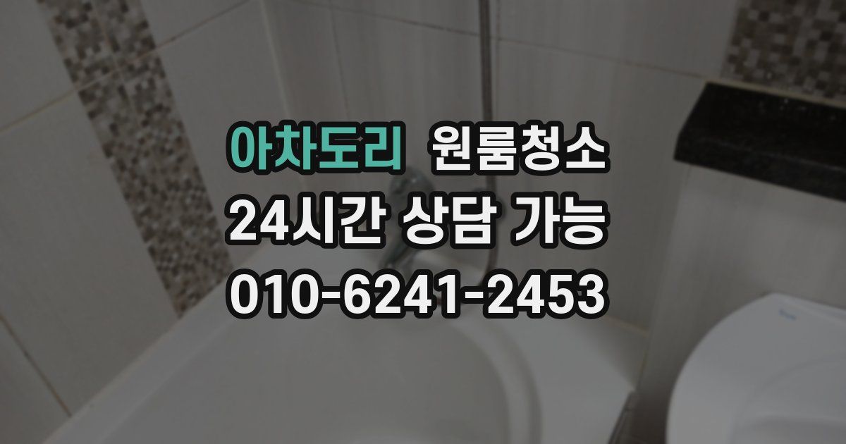 아차도리 입주청소