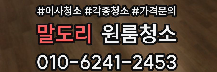 말도리 이사청소