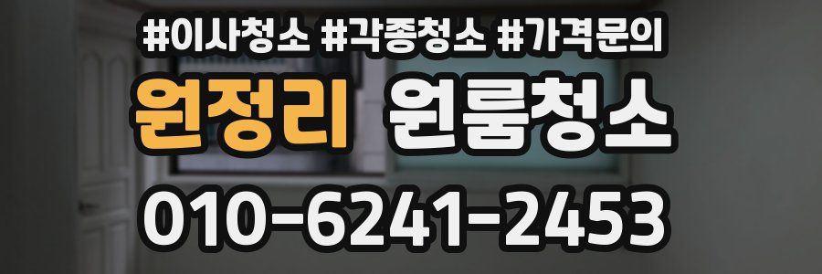 원정리 이사청소