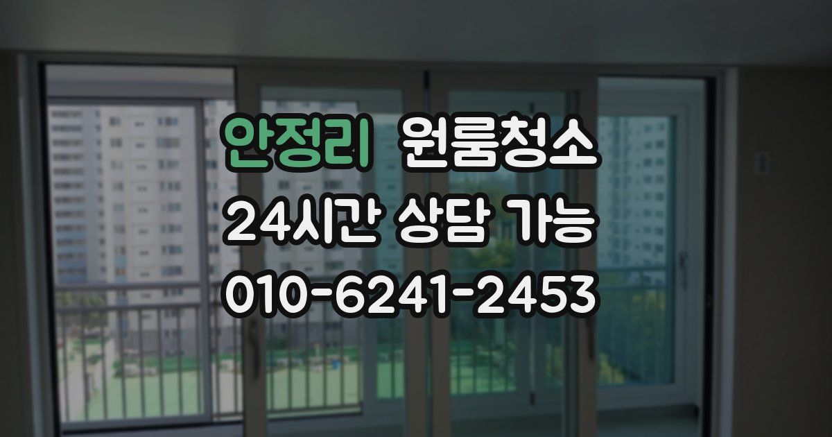 안정리 입주청소