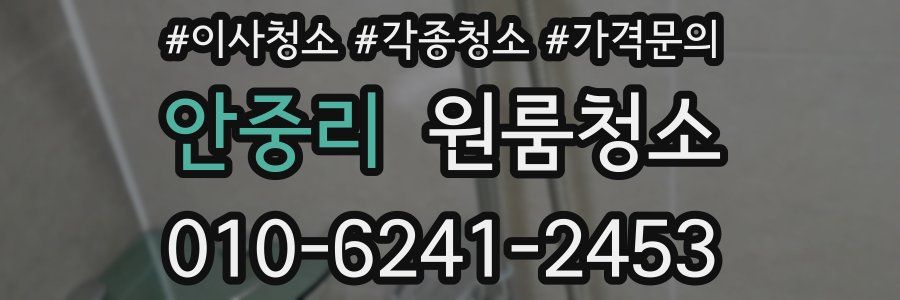 안중리 이사청소