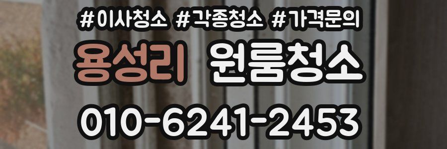 용성리 이사청소