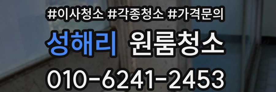 성해리 이사청소